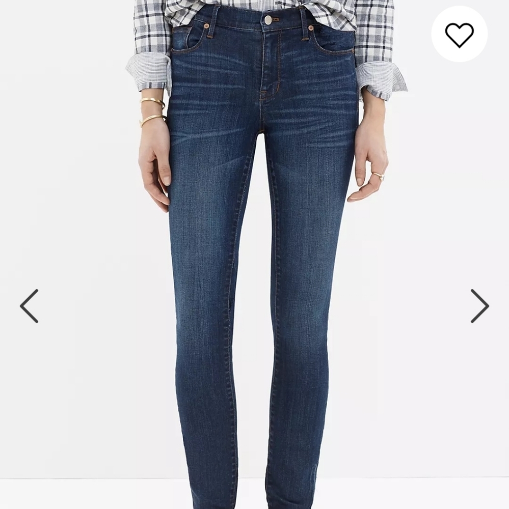 Madewell 9" High Riser Skinny Skinny Jeans Sz 28